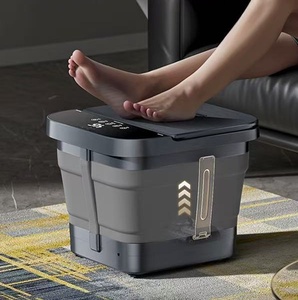 Banheira de Spa Elétrica para Pés, Massajador Inteligente, Dobrável, com Tela LCD, Banho de Água com Bolhas e Aquecimento com Luz Vermelha - Product Image 5