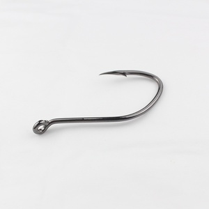 NOUVEAU MAJOR Hameçon à poisson-chat barbelé de haute qualité, tube extra-large, trous de fixation à bouche coudée, manche long, pour pêche à l'appât vivant - Product Image 5