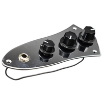 Pelat Kontrol Bass 4 Senar Logam Berkualitas Tinggi 3 Band 2 Volume 1 Tone Pelat Kontrol Gitar Bass