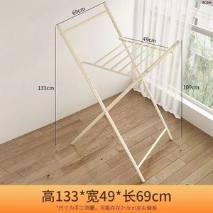 Tendedero de ropa plegable en forma de X de 68x46x130cm con 7 perchas para uso doméstico en interiores - Product Image 5