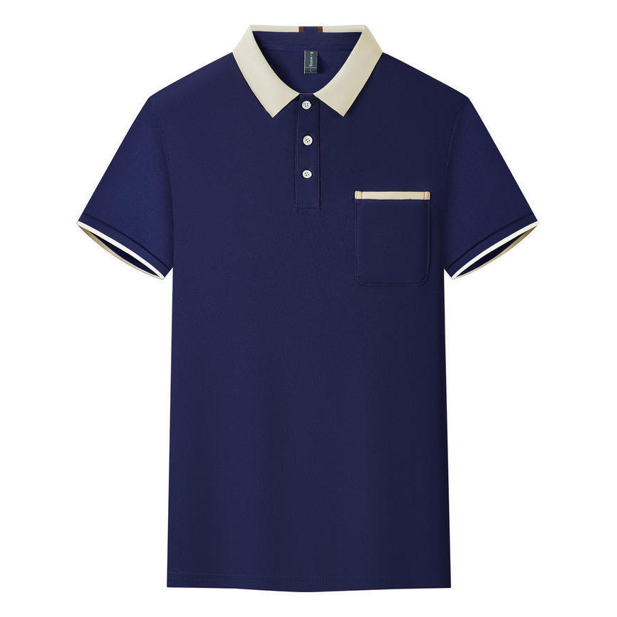 Navy blue and off-white