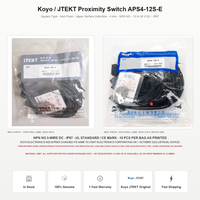 Capteur de Proximité Koyo JTEKT APS4-12S-E NPN NO 4mm 10-30V DC IP67 Type Carré Induction Vente en Gros Fournisseur d'Usine
