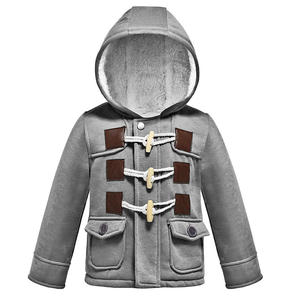 Vestes pour bébés garçons, manteau chaud en coton pour enfants de 1 à 5 ans, avec fermeture éclair, trois boutons, à capuche, vêtements décontractés pour enfants de 1 à 5 ans - Product Image 2