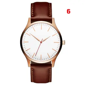 Montre-bracelet à Quartz en cuir personnalisé pour hommes et femmes, gravé avec votre nom sur le visage, avec Logo