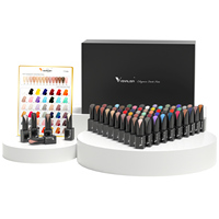 Venalisa Professionnel pour l'Art des Ongles Nouveau Gel Vernis à Ongles UV LED 15ml Ensemble de 60 Pièces Haute Pigmentation Sans Odeur Vernis à Ongles
