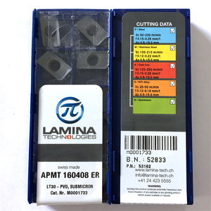 Inserto de fresado APMT160408-ER LT30 100% original, insertos de carburo de tungsteno - Product Image 2