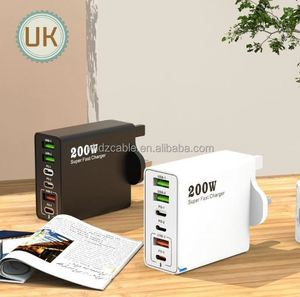 ที่ชาร์จเร็วแบบกันไฟ 6 พอร์ต USB และ Type-C 22W พร้อม QC3.0 และ PD สำหรับสมาร์ทวอทช์และอุปกรณ์มือถือ - Product Image 2