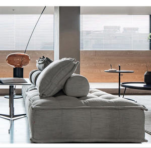 โซฟาหนังแท้รูปตัวแอลแบบโมดูลาร์ Piedmont Tofu Block ดีไซน์ศิลปะ พร้อมไส้โฟมรักษ์โลก สำหรับห้องนั่งเล่น - Product Image 4