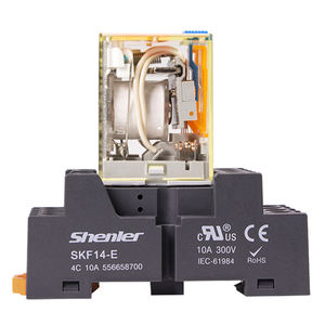 Shenler RKE4CO024LT + SYF14A-E 4-полюсный автоматический 5A реле холодильного компрессора тонкий реле с базой omro реле 24vdc 6 pin-код - Product Image 3