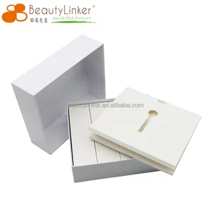 Caja de cartón personalizada para el cuidado de la piel, caja de regalo para el cuidado de la piel, con tarjeta blanca
