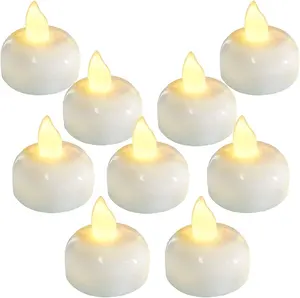 Candele galleggianti senza fiamma di alta qualità candele impermeabili per luci da tè a LED per decorazioni per centrotavola per feste di matrimonio