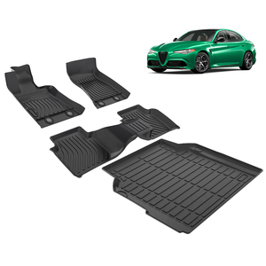 Tappetini Auto All'Ingrosso e Tappeto per Bagagliaio 3D in TPE con Tappetino per Baule per Alfa Romeo Giulia <span class=keywords><strong>Quadrifoglio</strong></span> 2017-2024 - Product Image 2