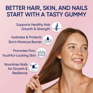 Gomitas de Vitaminas para el Cabello de Marca Privada OEM/ODM, Gomitas Veganas de Colágeno con Biotina y Vitaminas para el Cabello, la Piel y las Uñas - Product Image 3