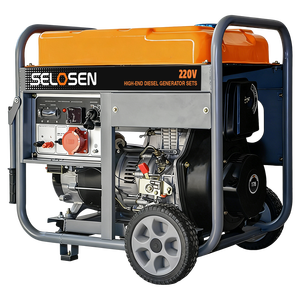 세로센 휴대용 강력 발전기 모터 3kv 3kW 5kW 6kW 7kw 8kw 8.5kw 110V/220V 50Hz 오픈형 디젤 발전기 - Product Image 1