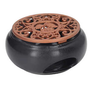 Calentador de Tetera de Cerámica con Alfombrilla para Estufa de Té, Portavelas, Hermoso y Fácil de Usar, para Calentar Té - Product Image 5