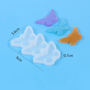 Craft Art Epoxy Earring Charms Llavero Molde de silicona DIY Fabricación de joyas Bolsa Opp ecológica <span class=keywords><strong>para</strong></span> herramientas de pastel - Product Image 4