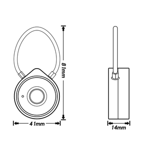 <span class=keywords><strong>Huella</strong></span> digital cerradura inteligente dormitorio puerta del cajón del gabinete del maletero electrónico app <span class=keywords><strong>candado</strong></span> - Product Image 6