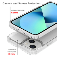 Coque arrière rigide anti-rayures pour Iphone 14 Max, étui Transparent en cristal HD pour IPhone 14 Pro Max