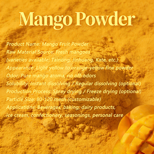 <span class=keywords><strong>Polvere</strong></span> di Succo di Mango Istantaneo Idrosolubile Liofilizzato 100% Puro Naturale per Bevande - Ingrosso Fabbrica - Product Image 4