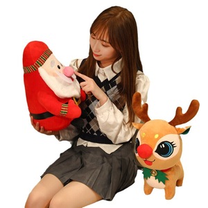 Mới Santa Claus Elk Búp bê đồ chơi sang trọng hình sáng tạo hoạt động kỳ nghỉ giáng sinh quà tặng trang trí nhà - Product Image 4