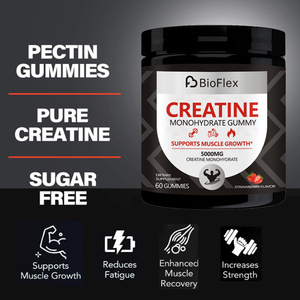 China Factory Price OEM Private Label Pre-workout Energy Boost Supplement 5000mg <b>Creatine</b> Monohydrate Gummies with Multi Vitamin - Product Image 4