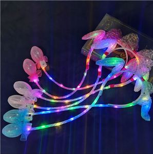 Produit phare transfrontalier : Oreilles de lapin lumineuses en dentelle scintillante, qui bougent à la pression – L'indispensable pour les fêtes et les rassemblements sociaux - Product Image 3