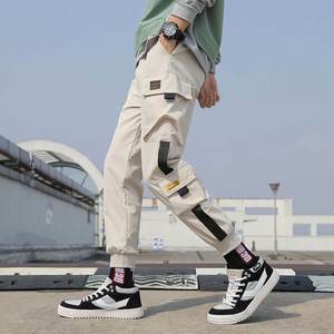 New Fashion Europe Men Solid Color Overalls Multi-pocket Street <strong>Pants</strong> Outdoor Sports Casual Trousers Long Ninth <strong>Harem</strong> <strong>Pants</strong> - Product Image 6
