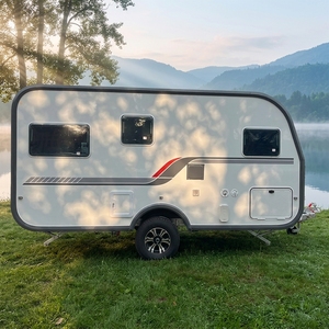 Remolque de caravana para acampar al aire libre, personalizado a precio de fábrica, para familias, con acoplador, apto para todo tipo de terreno. - Product Image 1