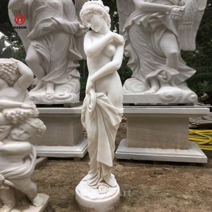 Shying nuda Yong donna famosa scultura greca venere statua del bagno - Product Image 5