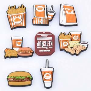 Populaire US Whataburger sabot breloques Chickfila pommes de terre chips fête Mcdonald's sabot chaussure charme cadeaux pour enfant sabot chaussures décoration - Product Image 1