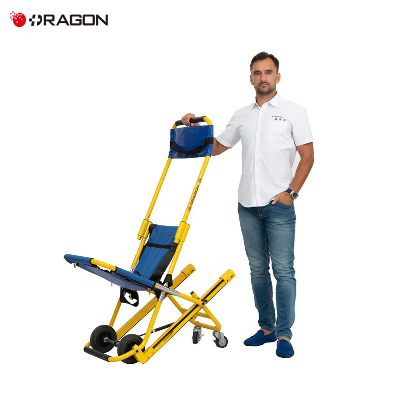 Manual Lightweight Stairs Lift Evacuation Wheel Chair for Stairs Transfer Patient