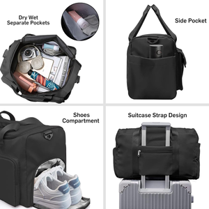 Bolsa de Ginástica Dobrável em Promoção para Homens e Mulheres com Compartimento para Sapatos e Compartimento Úmido/Seco, Bolsas de Viagem - Product Image 5