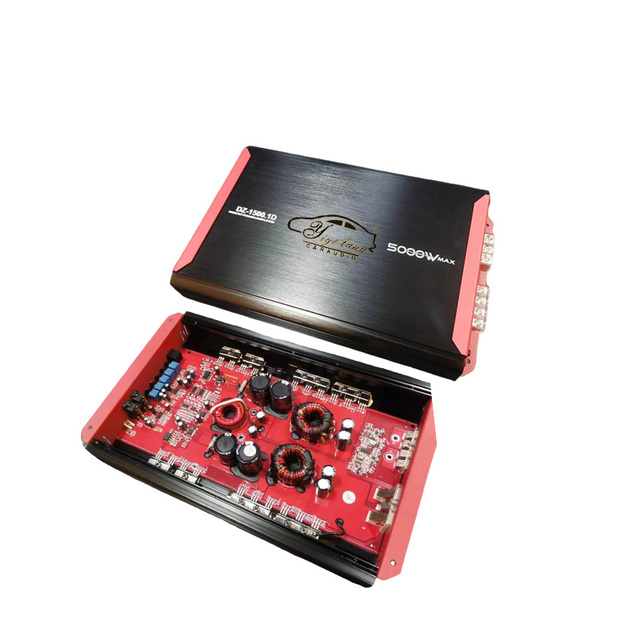 Factory Wholesale New Car 1500W 1D Mono Class D Aluminum Audio Amplifier with Crossovers for Car Audio Modified Bass Amplifier