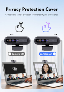 Cámara Web 2K con Sensor, Cámara USB Automática con Reconocimiento Facial para PC, Escritorio, Portátil, Videoconferencias - Product Image 4
