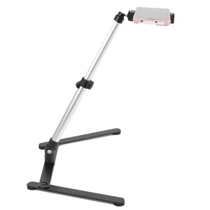 Soporte DE MESA DE ALUMINIO ajustable plateado <span class=keywords><strong>Mini</strong></span> monópode de fotografía Soporte de teléfono Trípode Monópode ajustable - Product Image 1