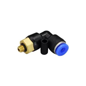 PL4-M5, M5 Male Thread to 4mm Elbow Pneumatic Connector Fittings