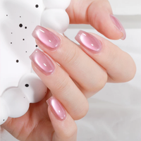 Vernis à ongles magnétique Frenshion Glass Color, gel DIY avec matériau gelée en flacon, gel effet œil de chat