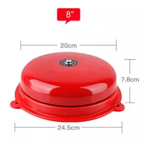 FATO EBL serisi elektrikli çan yangın önleme yüksek desibel AC220V DC12V Alarm Bell fabrika ve okul kullanımı