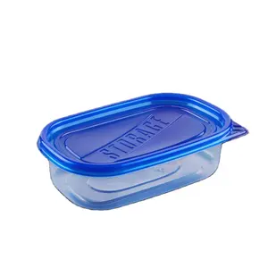 長方形/丸型プラスチック製品フレッシュキーピング収納ボックス容器200ml-1500ml食品容器