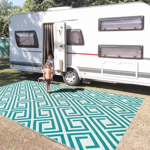 Tapis d'extérieur, tapis d'intérieur et d'extérieur, dégagement imperméable, Boho, Camping, nettoyage facile, Patio, espace extérieur, Camping-car