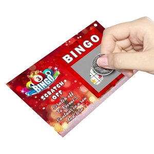 Scratch Bingo Reveals 5 Matching Symbols to Win Digital Printing Custom Scratch-off Coating - Product Image 2