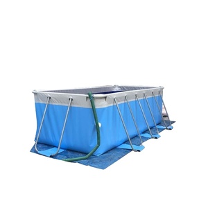 Bán Nóng Phong Cách Mới Bền Chắc Vải PVC Chống Đâm Thủng Khung Kim Loại Bể Bơi Với Mặt Đất Mat - Product Image 1