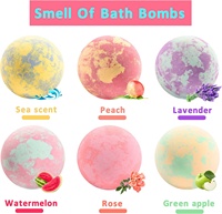 Boules de bain Fizzer de luxe de marque privée OEM faites à la main Relax Fizzy BathBombs Cadeau enfants Surprise bijoux à l'intérieur jouets bombe de bain