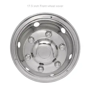 럭셔리 17.5 인치 커버 스테인레스 스틸 유니버설 프론트 hubcaps