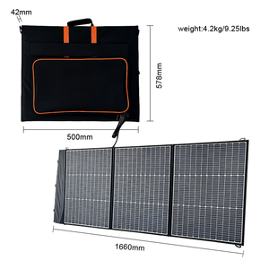 แผงโซลาร์เซลล์พกพาสำหรับใช้งานกลางแจ้ง 18V 150W แผงโซลาร์เซลล์แบบยืดหยุ่น ETFE 150W MONO เครื่องชาร์จพลังงานแสงอาทิตย์ - Product Image 2