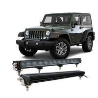 Barre lumineuse LED tout-terrain pour voiture 12V 24V, barre lumineuse LED à émission latérale simple rangée pour SUV ATV UTV 4x4