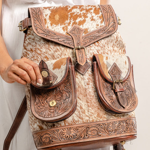 LW hecho a mano estilo Vintage marcas hombro genuino moda Vintage cuero mochila bolsos moda - Product Image 1