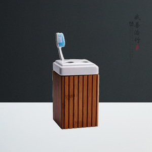 Bamboo Bath Hardware <b>Set</b> <b>Square</b> Shape Freestanding Household Daily Necessities Chongqing Origin - Product Image 3