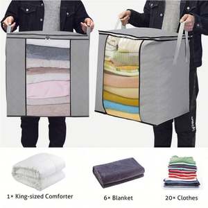 Bolsa Organizadora de Almacenamiento Debajo de la Cama, Plegable, de Gran Capacidad, Resistente, de Tela No Tejida, para Ropa de Cama y Ropa en el Dormitorio - Product Image 2