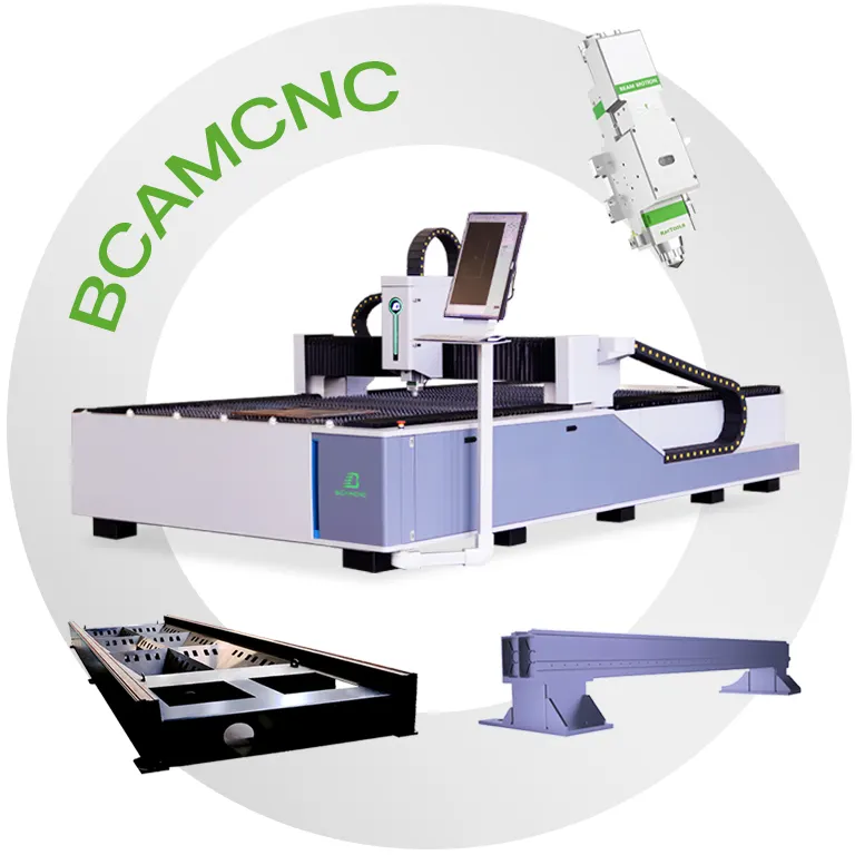 BCAMCNC Lasers chneid maschinen für Aluminium Mopa Faser Lasers chneid maschine 2000w